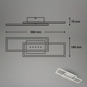 Brilo - LED stmievateľné stropné svietidlo LED/30W/230V 3000K matný chróm