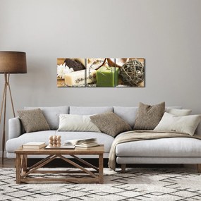 Obraz - Chvíľa na relax (s hodinami) (90x30 cm)
