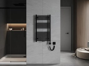 Mexen Ares, elektrické vykurovacie teleso 900 x 500 mm, 400 W, čierna, W102-0900-500-6400-70