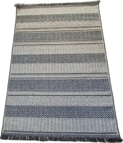 Pruhovaný koberec v boho štýle Boho 878-S – sivo-béžový Rozmer: 200x290 cm