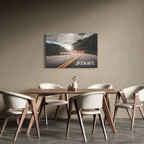 Obraz - Cesta štart (90x60 cm)
