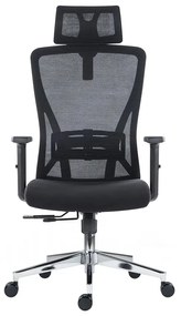 Kancelárska ergonomická stolička Neoseat FLEX PRO — čierna, nosnosť 150 kg