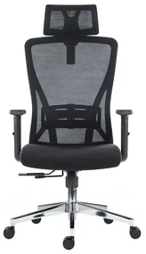 Kancelárska ergonomická stolička Neoseat FLEX PRO — čierna, nosnosť 150 kg