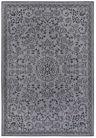 NORTHRUGS - Hanse Home koberce Kusový koberec Twin Supreme 105452 Leyte Night Silver – na von aj na doma - 200x290 cm