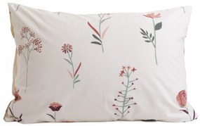 Bavlnená obliečka na vankúš Renforcé 50 × 70 cm – Vlčie maky béžové