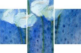 Obraz - Biele tulipány (90x60 cm)