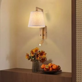 Brilagi - LED Nástenná lampa RAYA 1xE14/40W/230V + LED/3W ľan/béžová