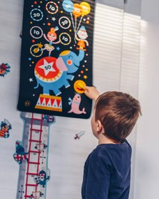 Magnetická hra Terč a šípky - Cirkus