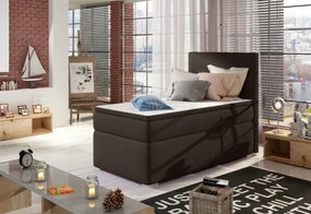 Čalúnená posteľ boxspring ROCCO, 90x200, sawana 14, levá