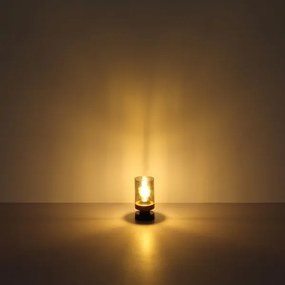 Globo 15557T - Stolná lampa FINCA 1xE27/40W/230V kov/drevo