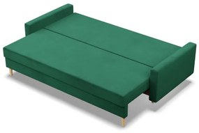 Trojmiestna rozkladacia sedačka BLANK Elegant fľaškovo zelená