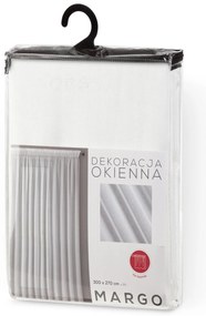 ZÁCLONA NA PÁSKE MARGO 300X270 CM BIELA