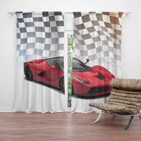 Sablio Záves Ferrari Závodná vlajka: 2ks 140x250cm