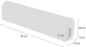 Chránič na detskú postieľku medveď a líška, 50 cm