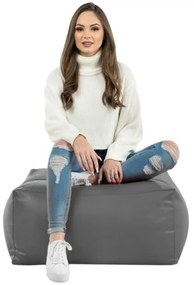 Taburetka sivá kocka ekokoža