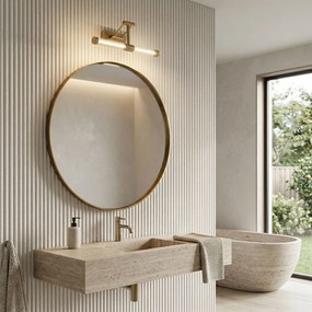 Toolight Toolight, LED nástenné svietidlo 40cm, 9W, 4000K, 1000lm, APP1899-1W, zlatá matná, OSW-66054