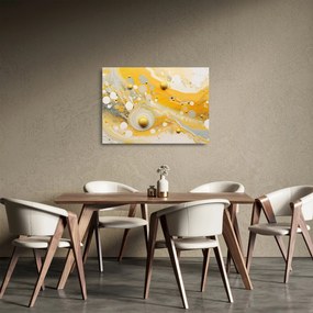 Sklenený obraz - Abstraktné pozadia so zlatým dekorom (70x50 cm)