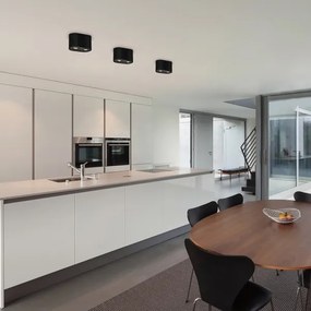 Rabalux 2051 - Bodové svietidlo KOBALD 2xGU10/42W/230V čierna