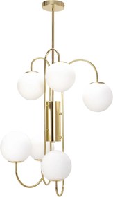 Toolight Toolight, stropné svietidlo 1xE27 APP1003-6CP, zlatá, OSW-05551