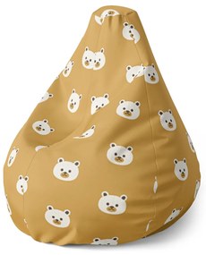 Sablio Sedací vak Pear Roztomilé medvedíky - 70 x 95 x 15 cm