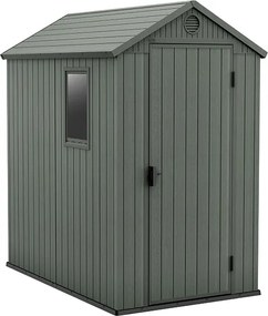 Záhradný domček Keter Darwin 4 x 6 zelený, s podlahou