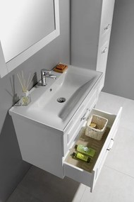 Aqualine Aqualine, FAVOLO umývadlová skrinka 76,5x60x44,6 cm, biela mat, FV280