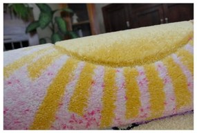 Detský kusový koberec Medvedík ružový 280x370cm