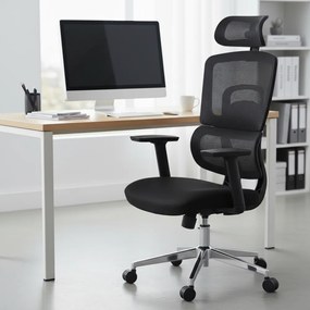 Kancelárska ergonomická stolička Neoseat GARY — čierna, nosnosť 150 kg