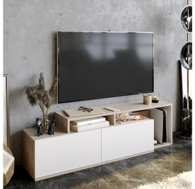 TV stolík/skrinka Neru (cordoba + biela). Akcia -18%. Vlastná spoľahlivá doprava až k Vám domov. 1102389