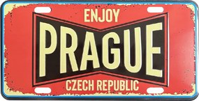 GiftyCity Plechová ceduľa Prague