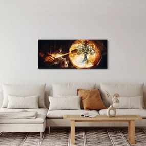 Obraz - Tajomný strom života (120x50 cm)