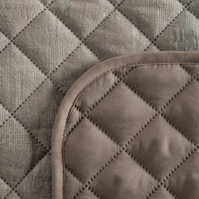 Dekorstudio Zamatový prehoz na posteľ BLINK 3 v béžovej farbe Rozmer prehozu (šírka x dĺžka): 170x210cm