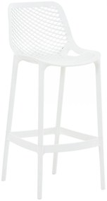 Plastová barová stolička DS10778434 - Biela