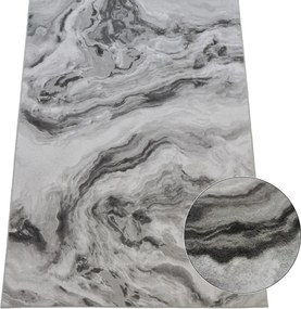 Koberec Accra 6506 Grey – sivý obdĺžnikový koberec s vzorom Rozmer: 200x290 cm