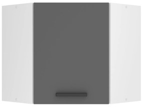 Kuchynská skrinka Belini Premium Full Version horná rohová 60 cm šedý mat