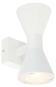 Moderné nástenné svietidlo biele 2-svetlo - Rolf