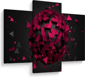 Obraz 3D abstrakcie (90x60 cm)
