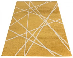 Kusový koberec Rivera horčicovo tmavo žltý 250x350cm