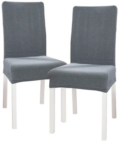 4Home Napínací poťah na stoličku Magic clean svetlosivá, 45 - 50 cm, súprava 2 ks