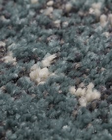 Koberec Modern Teal blue/ dark grey 200x290cm