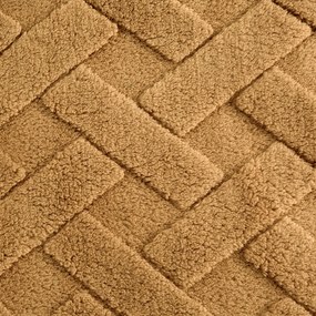 Design 91 DEKA Z MIKROFLANELU CARO 200X220 CM MEDOVÁ