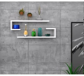 SADA 2x Nástenná polica ELDO biela