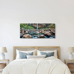 Obraz - Vodopád Svartifoss, Island (120x50 cm)
