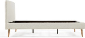 Svetlosivá dvojlôžková posteľ Kave Home Lydia, 160 x 200 cm