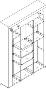 Látková skriňa Telefónna búdka