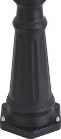 Klasická vonkajšia lampa čierna 220 cm IP44 - Big