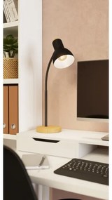 Eglo 98831 - Stolná lampa VERADAL 1xE27/40W/230V čierna