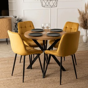 PROXIMA.store - Okrúhly rozkladací stôl DORIAN FARBA: biela, FARBA NÔH: biela