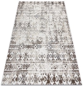 Koberec Štrukturálny SOLE D3732 Aztécky, diamanty béžový