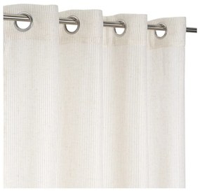 Béžová záclona s prímesou ľanu 140x260 cm Fifties – Casa Selección